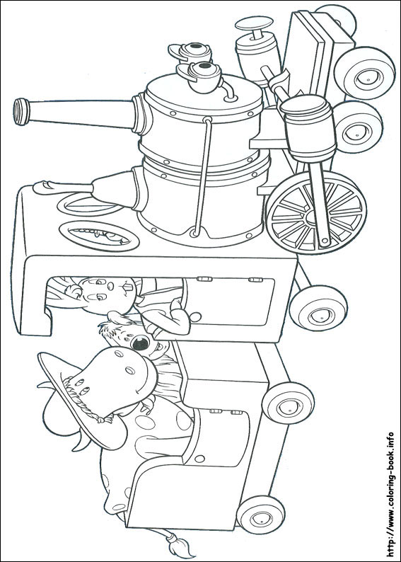 The Magic Roundabout coloring picture